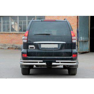 Coins arrières doubles AK003-1 (2 pcs, inox) Toyota Land Cruiser Prado 120 2002-2009 photo 2