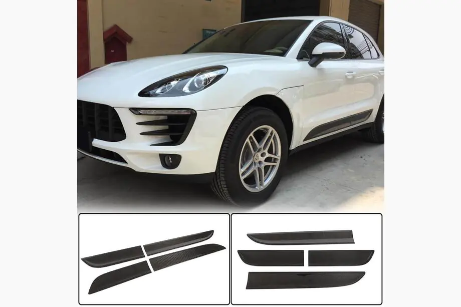 Porsche Macan 2014-2024 Moulures de portes (2014-2021, Carbone) Image