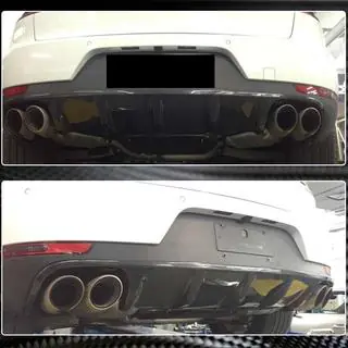 Diffuseur de Pare-chocs Arrière V1 (2014-2021, Carbone) Porsche Macan 2014-2024 photo 4