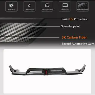 Diffuseur de Pare-Chocs Arrière V2 (2021+, Carbone) Porsche Macan 2014-2024 photo 4