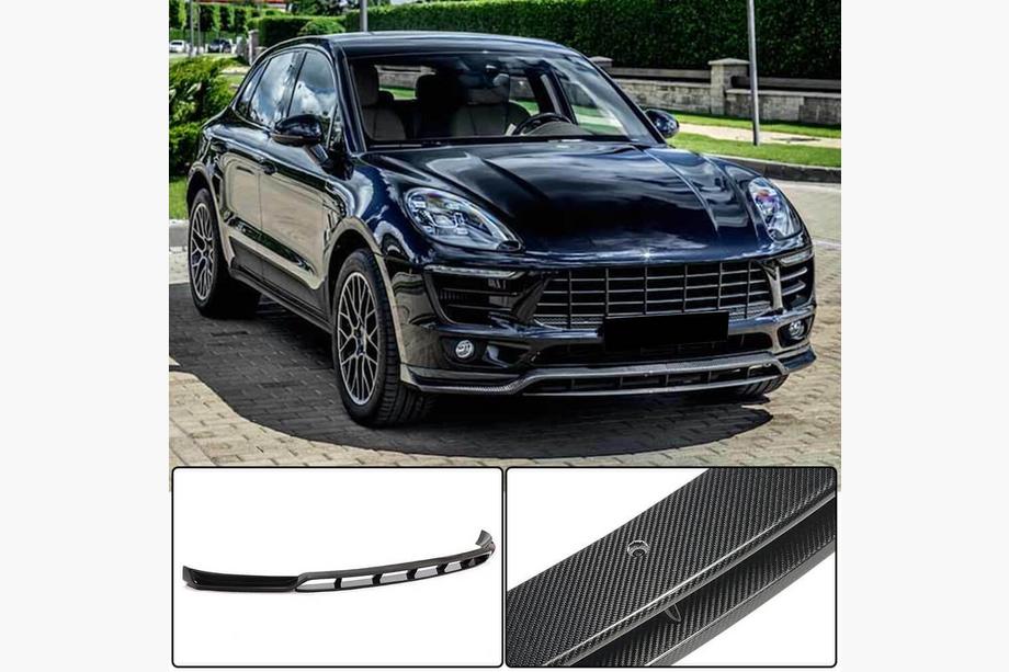 Porsche Macan 2014-2024 Lame Avant Pare-chocs V2 (2014-2018, Carbone) Image