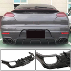 Porsche Panamera 2009-2016 Diffuseur de Pare-chocs Arrière (2013-2016, Carbone) photo 1