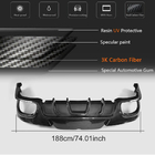 Porsche Panamera 2009-2016 Diffuseur de Pare-chocs Arrière (2013-2016, Carbone) photo 5