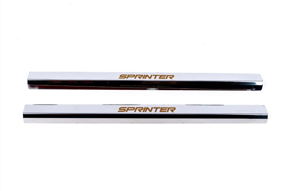 Mercedes Sprinter W906 2006–2018 Seuils de Porte VIP-Style (2 pcs, Acier Inoxydable) Photo 3