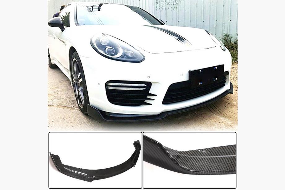 Porsche Panamera 2009-2016 Lame avant V2 pour pare-chocs (pour Turbo/Turbo S/GTS) Image
