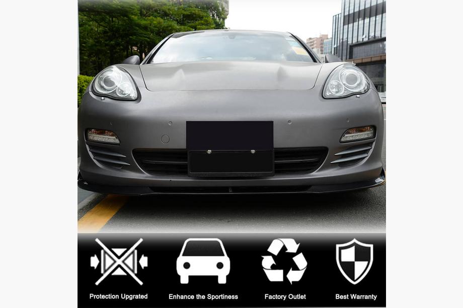 Porsche Panamera 2009-2016 Lame Avant Pare-chocs (pour Base 2009-2013, Carbone) Photo 2