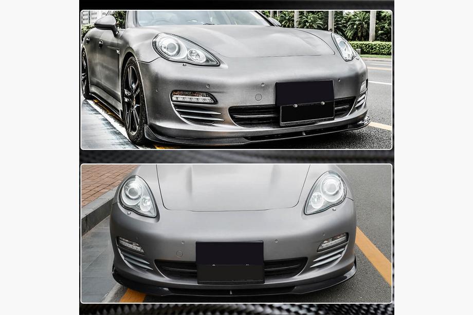 Porsche Panamera 2009-2016 Lame Avant Pare-chocs (pour Base 2009-2013, Carbone) Photo 4