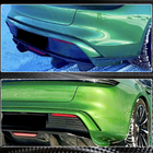 Porsche Taycan 2019- Diffuseur de pare-chocs arrière (2019-2024 Base SD, Carbone) photo 4