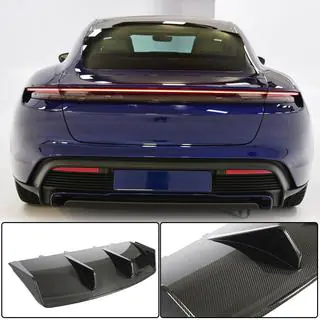 Diffuseur de Pare-chocs Arrière (pour 2019-2024 Turbo S SD, Carbone) photo 1