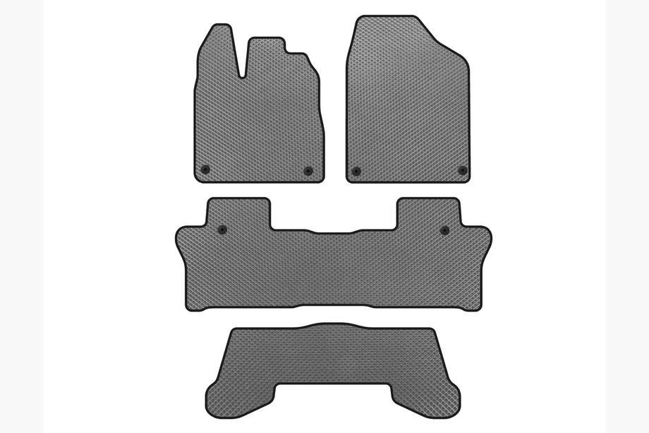 Honda Pilot 2015-2022 Tapis de sol EVA (3 Rangées, Gris) Image