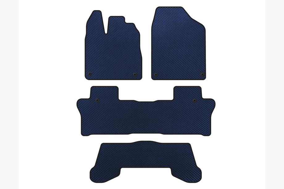 Honda Pilot 2015-2022 Tapis de sol EVA (3 Rangées, Bleu) Image