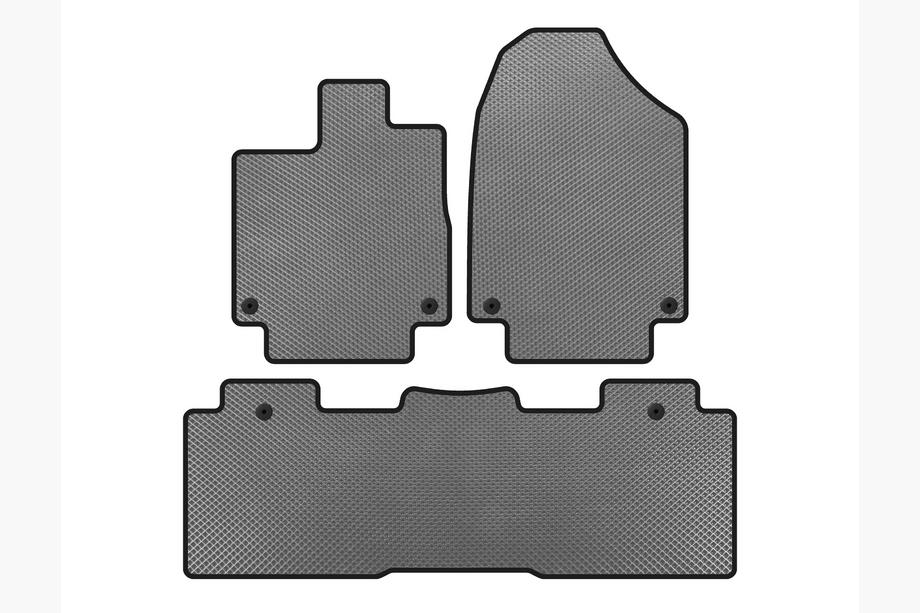 Honda Odyssey 2017– Tapis de sol EVA (2 Rangées, Gris) Image