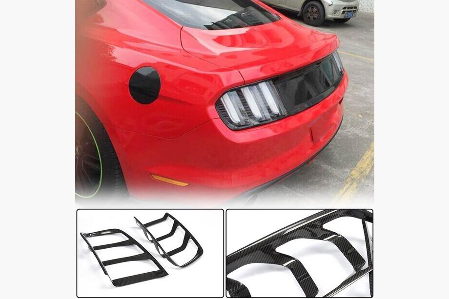 Ford Mustang 2015-2023 Couvre-feux Arrière (2015-2017, Carbone) Image