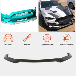 Lame Avant Pare-chocs (2017-2020, Carbone) Ford Mustang 2015-2023 photo 2