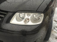 Volkswagen Caddy 2004-2010 Paupières de phares (noires) photo 1