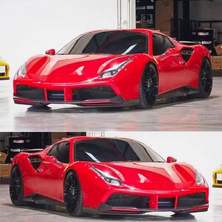 Flaps de Pare-chocs Avant Carbone (2015-2019) Ferrari 488 GTB 2015-2019 photo 2