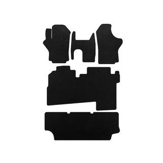 Tapis de sol EVA (2004-2007, 3 rangées, 8 places, Noir) Hyundai H200, H1, Starex 1998-2007