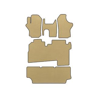Tapis de sol EVA (2004-2007, 3 rangées, 8 places, Beige) Hyundai H200, H1, Starex 1998-2007