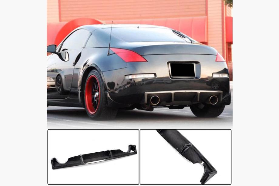 Nissan 350Z 2002-2009 Diffuseur de Pare-chocs Arrière (2003-2009, Carbone) Image