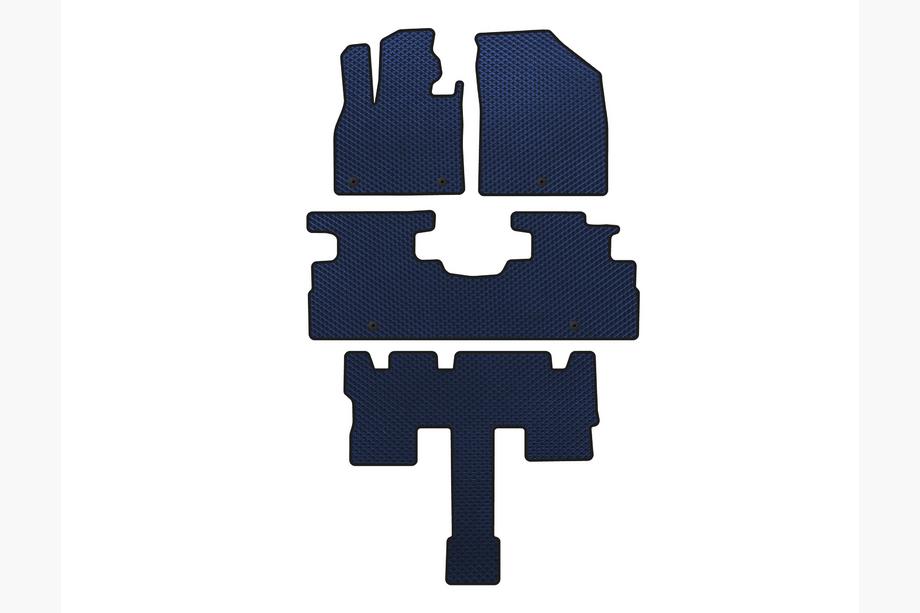 Hyundai Palisade 2018-2025 Tapis de sol EVA (3 Rangées, 7 Places, Bleu) Image