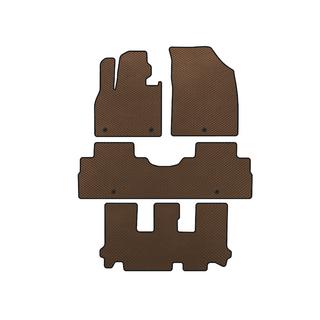 Tapis de sol EVA (3 Rangées, 8 Places, Marron)