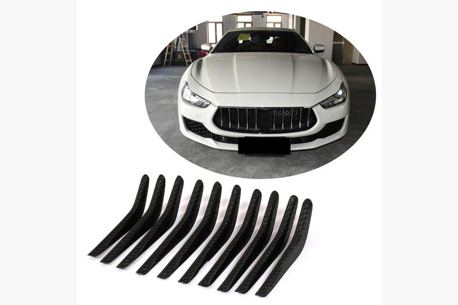 Maserati Ghibli 2013-2023 Couvre-calandre (pour Base/S/S Q4 2018-2020, Carbone) Photo 1