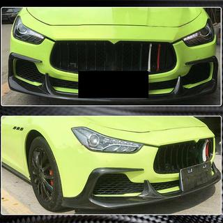 Lame avant de pare-chocs V1 (pour Base/S/S Q4 2013-2017, Carbone) Maserati Ghibli 2013-2023 photo 4