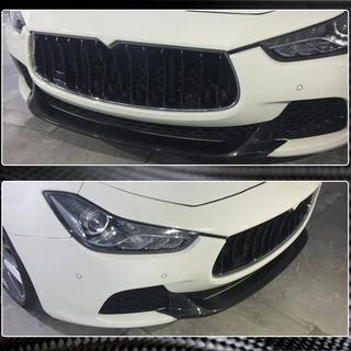 Lame avant V2 pour pare-chocs Base/S/S Q4 2013-2017 Carbone Maserati Ghibli 2013-2023 photo 3