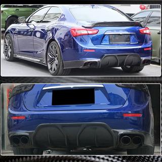 Diffuseur de pare-chocs arrière (pour Base/S/S Q4 2014-2017, Carbone) Maserati Ghibli 2013-2023 photo 4