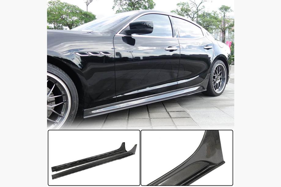 Maserati Ghibli 2013-2023 Bas de Caisse V3 (pour Base/S/S Q4/Diesel/250 Diesel, Carbone) Photo 1