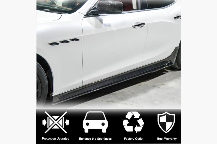 Maserati Ghibli 2013-2023 Bas de Caisse V3 (pour Base/S/S Q4/Diesel/250 Diesel, Carbone) Photo 2