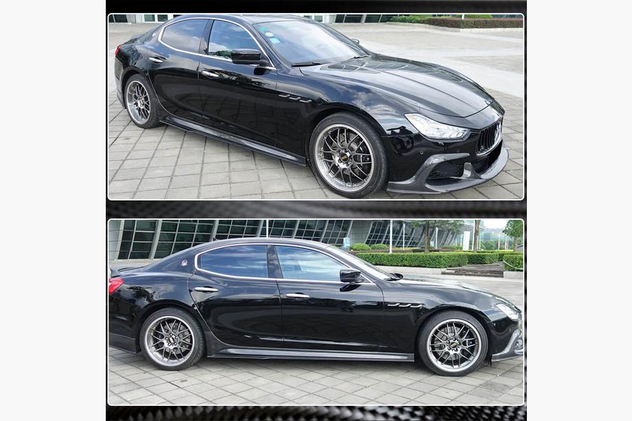 Maserati Ghibli 2013-2023 Bas de Caisse V3 (pour Base/S/S Q4/Diesel/250 Diesel, Carbone) Photo 4