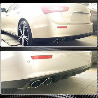 Diffuseur de pare-chocs arrière (Base/S/S Q4 2013-2017, Carbone) Maserati Ghibli 2013-2023 photo 4