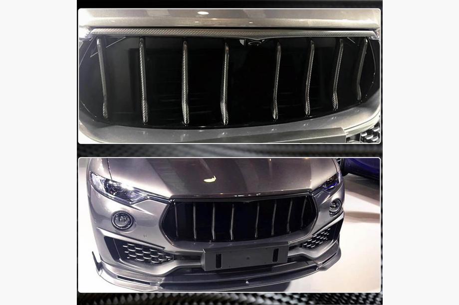 Maserati Levante 2016- Cache de calandre (pour Base/S, carbone) Photo 3