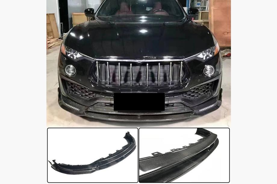 Maserati Levante 2016- Lame avant pare-chocs Lip V2 (pour Base/S, Carbone) Image