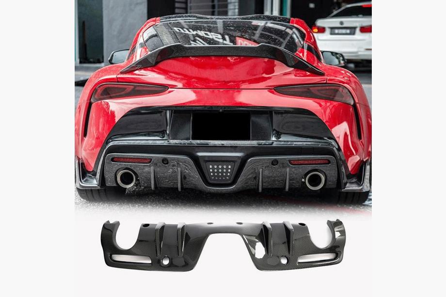 Toyota Supra 2019- Diffuseur de Pare-chocs Arrière V1 (Carbone) Photo 2