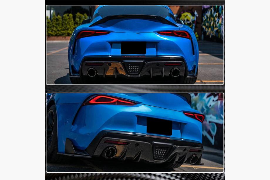 Toyota Supra 2019- Diffuseur de Pare-chocs Arrière V1 (Carbone) Photo 3