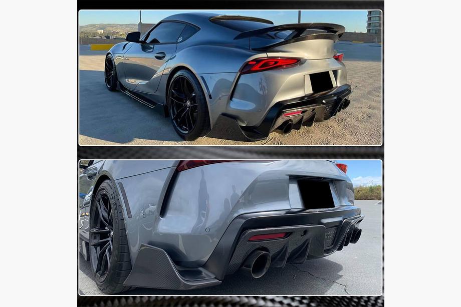 Toyota Supra 2019- Diffuseur de Pare-chocs Arrière V1 (Carbone) Photo 4