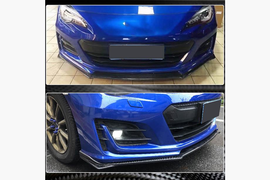 Subaru BRZ 2012-2021 Lame avant V1 pour pare-chocs (2017-2021, Carbone) Photo 3