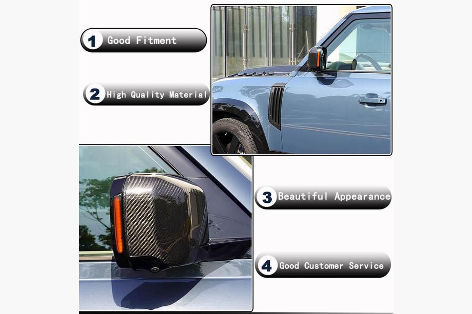 Land Rover Defender 2019- Coques de Rétroviseurs (Carbone) Photo 3