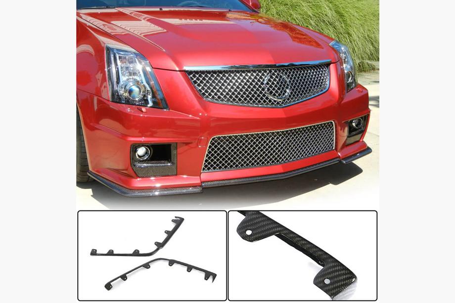Cadillac CTS 2007-2014 Flaps de pare-chocs avant en carbone pour CTS V Coupe Image