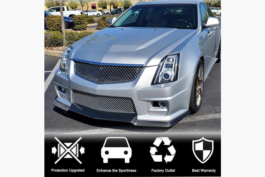 Cadillac CTS 2013-2019 Lame avant V2 pour CTS V Sedan 2016-2019 Carbone Photo 2