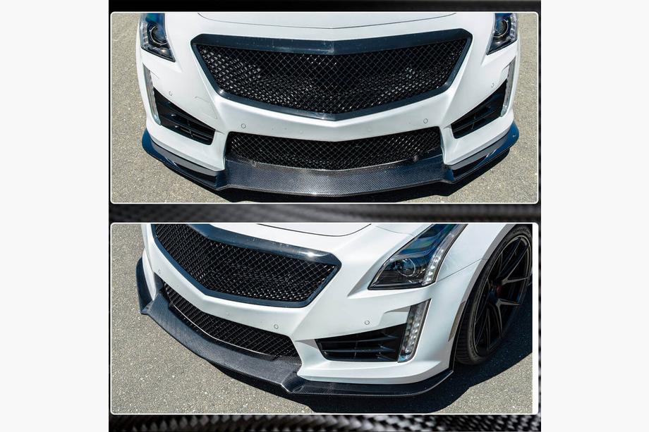 Cadillac CTS 2013-2019 Lame avant V2 pour CTS V Sedan 2016-2019 Carbone Photo 3