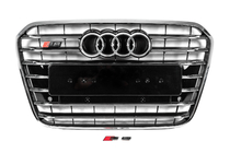 Audi A6 C7 2011-2017 Calandre avant noire avec encadrement chromé S-style (2011-2014) photo 1