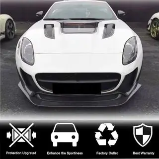 Lame avant pare-chocs (pour Base 2017-2019, Carbone) Jaguar F-Type 2013-2024 photo 3