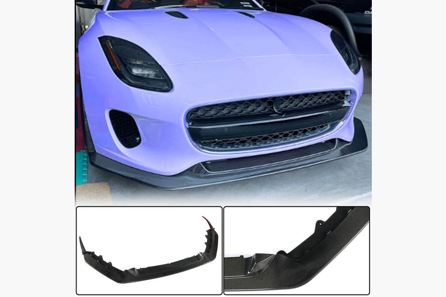 Jaguar F-Type 2013-2024 Lame avant pare-chocs (pour Base 2017-2019, Carbone) Image