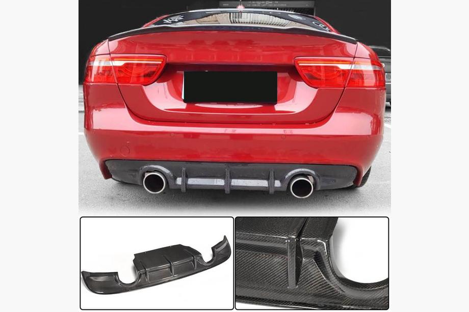 Jaguar XE 2016- Diffuseur de Pare-chocs Arrière V2 (2015-2019, Carbone) Image