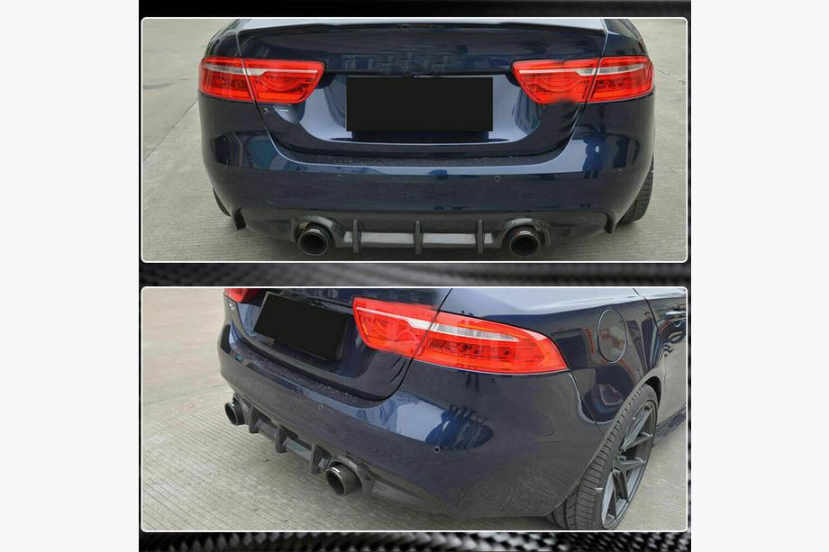 Jaguar XE 2016- Diffuseur de Pare-chocs Arrière V2 (2015-2019, Carbone) Photo 5