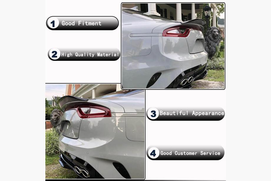 Kia Stinger 2017-2023 Aileron V2 (Carbone) Photo 3