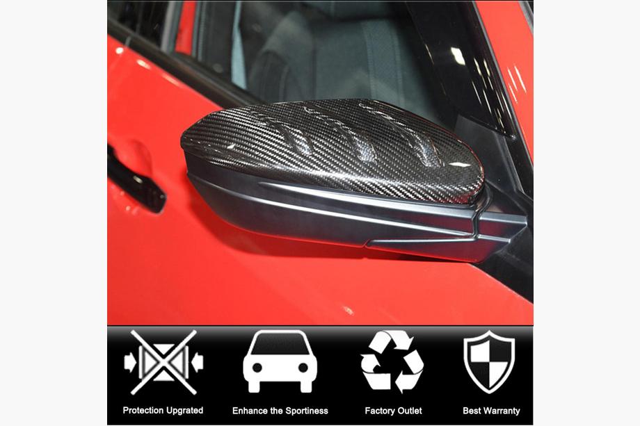 Honda Civic Sedan X 2016-2021 Coques de Rétroviseurs V2 (Carbone) Photo 2
